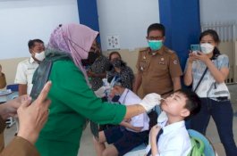 Simulasi PTM Terbatas, Camat Bontoala Pastikan Penerapan Prokes Berjalan Sesuai SOP