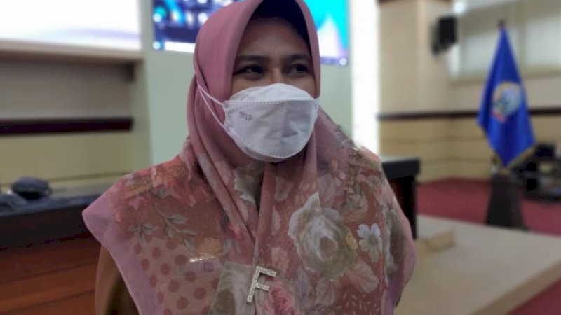 Kepala Dinas Pemberdayaan Perempuan, Perlindungan anak, Pengendalian Penduduk dan Keluarga Berencana (DP3A-Dalduk KB) Provinsi Sulsel, Hj Fitriah Zainuddin