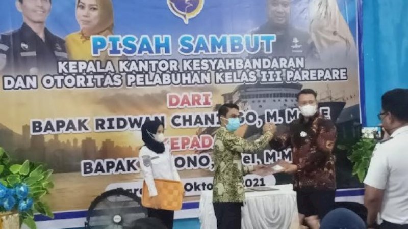 Pisah Sambut Kepala KSOP Parepare, Pejabat Baru Pulang Kampung