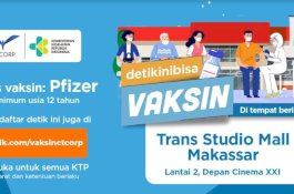 Sambut HUT Ke-11,TSM Makassar Gelar Vaksinasi Pfizer
