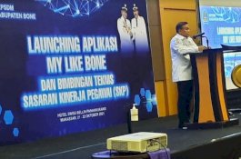 Bupati Bone Luncurkan Aplikasi Layanan Kepegawaian MyLike Bone