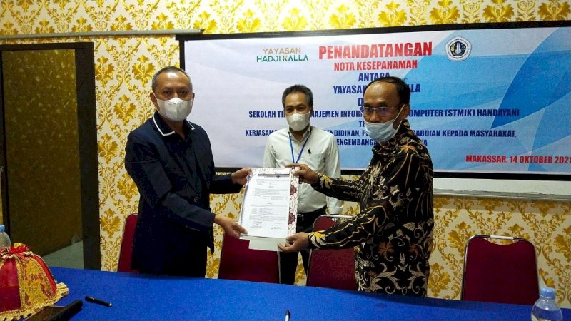 Yayasan Hadji Kalla dan STMIK Handayani Makassar Teken MoU Program Pelatihan untuk Disabilitas