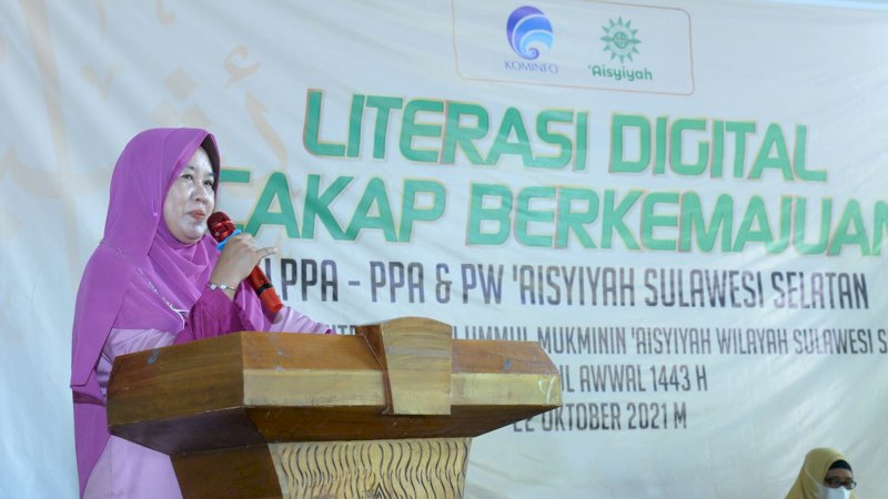 Sosialisasi Literasi Digital, PW 'Aisyiyah Sulsel Ajak Masyarakat Cerdas Bermedia Sosial