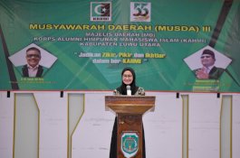 Hadiri Musda III KAHMI, Indah Komitmen Bangun Pemerintahan yang Kolaboratif