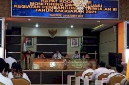 Rakor Monev Triwulan III, Wali Kota Parepare Minta Perangkat Daerah Intens Pantau Kinerja