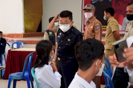 Wali Kota Palopo Tinjau Vaksinasi Pelajar