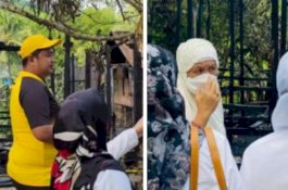 Bu Dokter dan MHG Kunjungi Korban Kebakaran di Maddo Barru