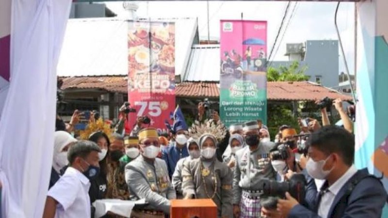 Momentum HUT Ke-414 Makassar, Danny Pomanto Resmikan Percontohan Lorong Wisata
