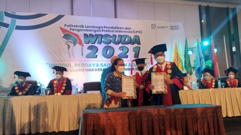 Dihadiri Moeldoko, 269 Mahasiswa Politeknik LP3i Makassar Diwisuda di Hari Pahlawan