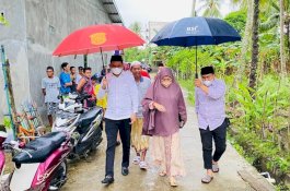 Sampaikan Duka, Bupati Barru dan Istri Melayat ke Rumah Korban Sungai Lajari
