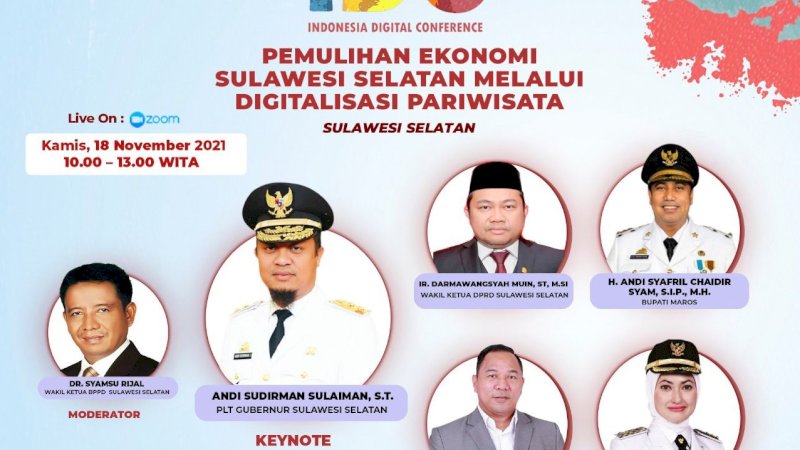 Road to IDC AMSI 2021 Digelar di 8 Wilayah, Makassar Angkat Tema Pemulihan Ekonomi Melalui Digitalisasi Pariwisata