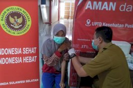 BIN Sulsel Kerja Sama Dinkes Barru Gelar Vaksinasi Covid-19 di Seluruh Puskesmas