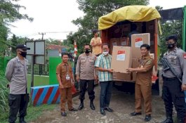 49 Jabatan Kades Diperebutkan 206 Calon, Polres Takalar Kawal Pendistribusian Logistik