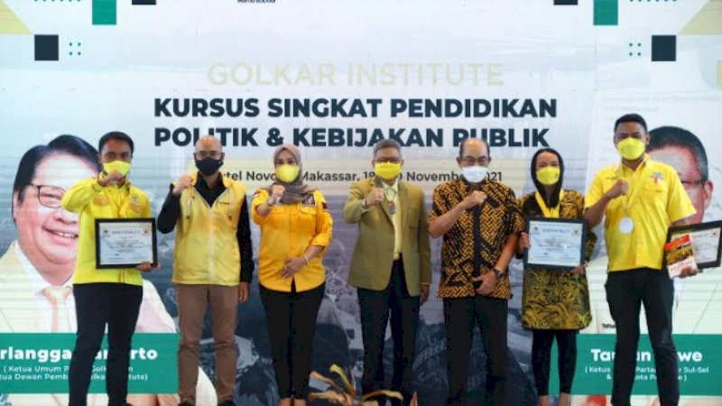 Tutup Golkar Institute Makassar, Taufan Pawe: Alumni Wajib Sosialiasikan Airlangga Presiden