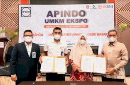 Amran Mahmud Paparkan Sejumlah Kerja Nyata di Apindo UMKM Expo 2022