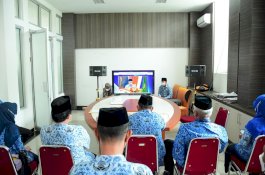 Pengurus KORPRI Palopo Ikuti HUT ke-50 Secara Virtual