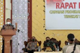 Forkompinda Kabupaten Takalar Rapat Evaluasi Vaksinasi Covid-19