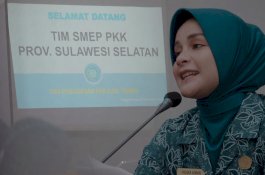 Ketua PKK Gowa Paparkan Pencapaian Penanganan Stunting di Hadapan Tim SMEP