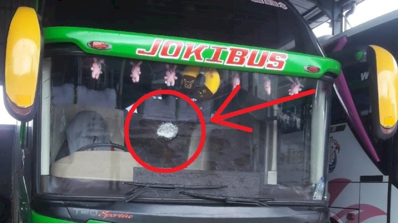 Pak Kapolres Wajo, Sudah Berkali-kali Bus Trans Sulawesi Dilempari di Pasar Buriko