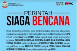 Makassar Terus Diguyur Hujan, Danny Pomanto Perintah Siaga Bencana