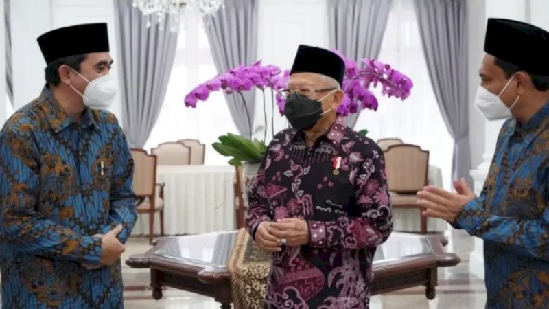 Silaturahmi pengurus DPP Wahdah Islamiyah dengan Wapres RI, KH Ma'ruf Amin. (Foto: Setwapres)