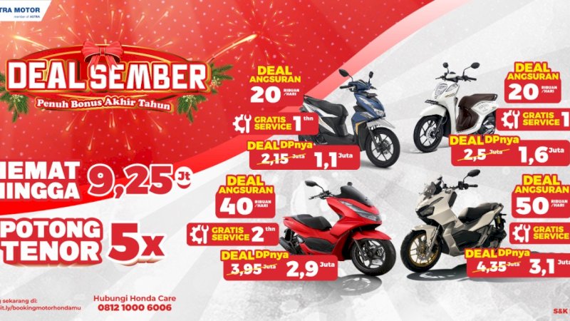 Dealsember! Bonus Akhir Tahun dari Honda