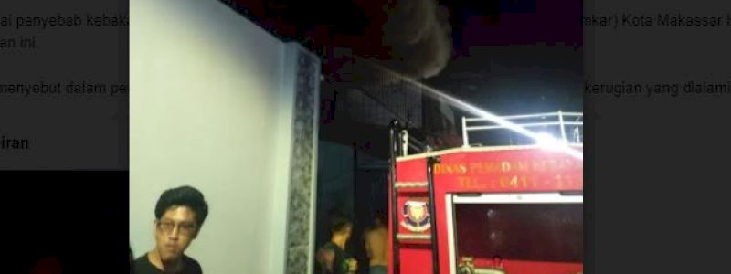 Gudang Pakan Kucing Terbakar di Makassar