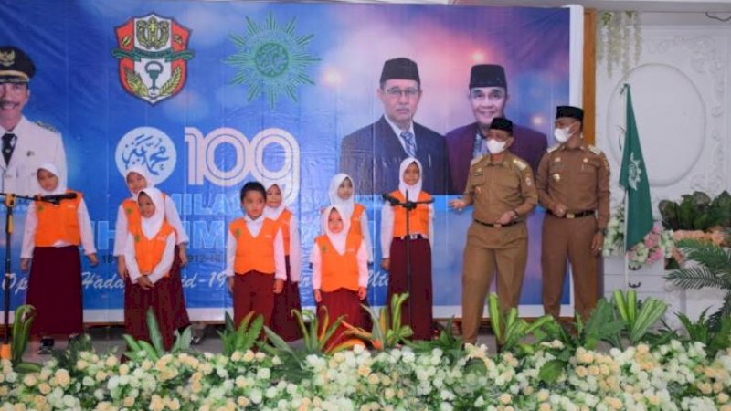 Perayaan milad ke-109 Muhammadiyah yang digelar PD Muhammadiyah Wajo di Gedung Darmawan Sengkang, Selasa (14/12/2021).