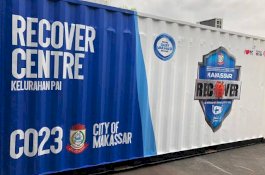 Kontainer Makassar Recover Dijadikan Lokasi Vaksinasi di Rappocin