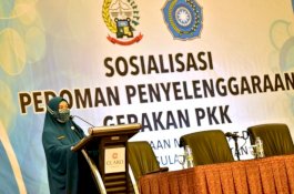 Naoemi Octarina Buka Sosialisasi Kebijakan Gerakan PKK Sulsel