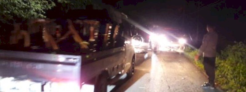Mobil Pikap Tabrak Pohon dan Terbakar di Jeneponto, Korban Tewas Jadi 5 Orang