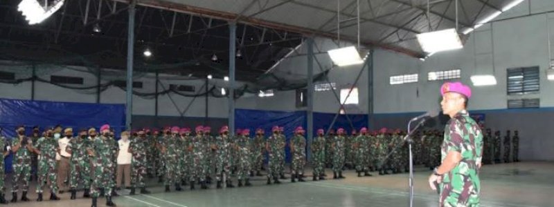 Wadan Lantamal VI Ingatkan Seluruh Personel Waspada Cuaca Ekstrem