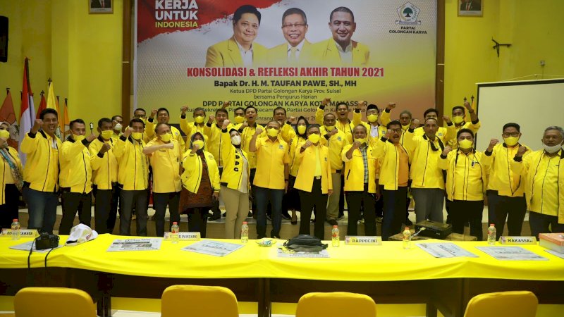 Di Depan Taufan Pawe, Kader Golkar Makassar Siap Menangkan Airlangga Presiden