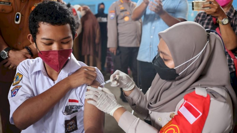 Kegiatan Vaksinasi di Kota Makassar. (ist) 
