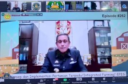 Webinar Kementerian Pertanian, Bupati Wajo Jabarkan Konsep Integrated Farming