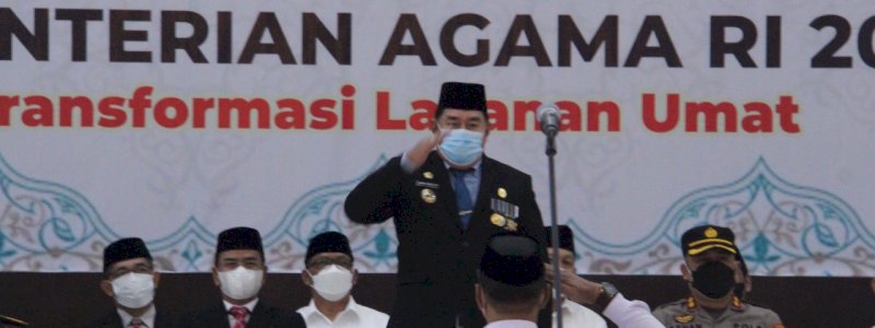 Pimpin Upacara Hari Amal Bakti, Sekda Provinsi Sulsel Sampaikan Pesan Menteri Agama