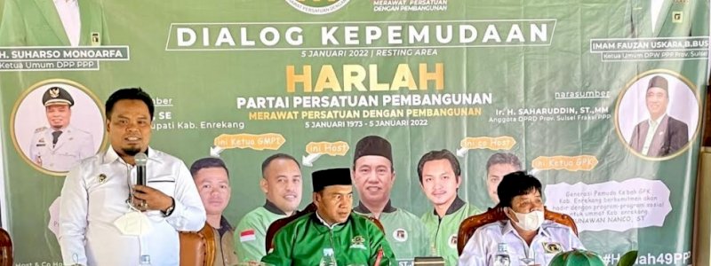 Harlah PPP, Wakil Bupati Enrekang Jadi Narasumber Dialog Kepemudaan 