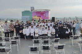 Edufast Indonesia Gelar Syukuran, Anak Panti Girang Saksikan Makassar Dari Lantai 20