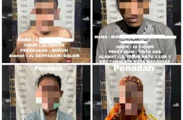 Pelaku Pencurian dan Penadah HP di Makassar Diringkus Polisi