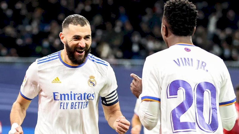 Benzema dan Vinicius ( Foto Instagram Real Madrid) 