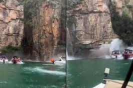Tebing di Danau Brasil Tiba-Tiba Runtuh dan Timpa Perahu Wisata, 10 Orang Tewas