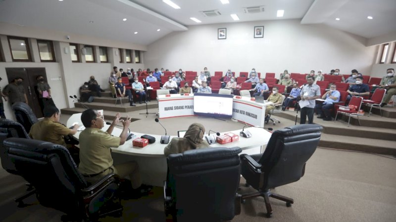 Tim Penataan Percepatan BUMD Makassar laporkan rencana kerja ke Wali Kota dan Wakil Wali Kota Makassar, Selasa (11/1/20222)