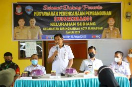 Hadiri Musrenbang di Sudiang, Camat Biringkanaya Ingatkan Usulan Prioritas