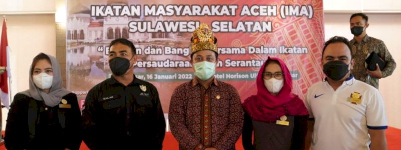 Pemilihan Ketua Ikatan Masyarakat Aceh, Plt Gubernur Sulsel Berpesan Bersama Saling Menguatkan