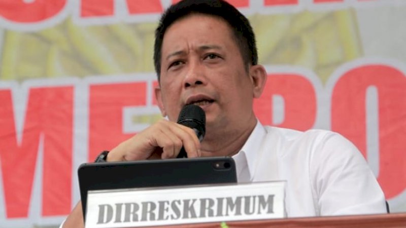 Direktur Kriminal dan Umum Polda Metro Jaya Kombes Pol Tubagus Ade Hidayat. (Dery Ridwansah/ JawaPos.com)