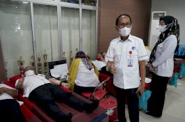 PMI Sulsel Jalin Kerja Sama dengan PDAM Makassar Rutin Gelar Kegiatan Donor Darah