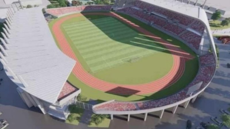 Desain bangunan Stadion Mattoanging dengan sejumlah perubahan. Foto: (Dispora Sulsel)