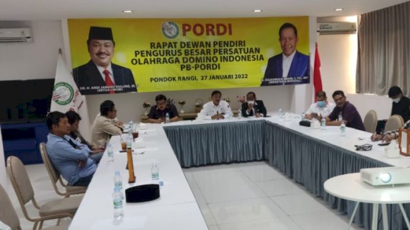 Rapat bersama dalam rangka finalisasi AD/ ART dan pedoman organisasi (PO) Pordi di Jakarta, Jumat (28/1/2022).