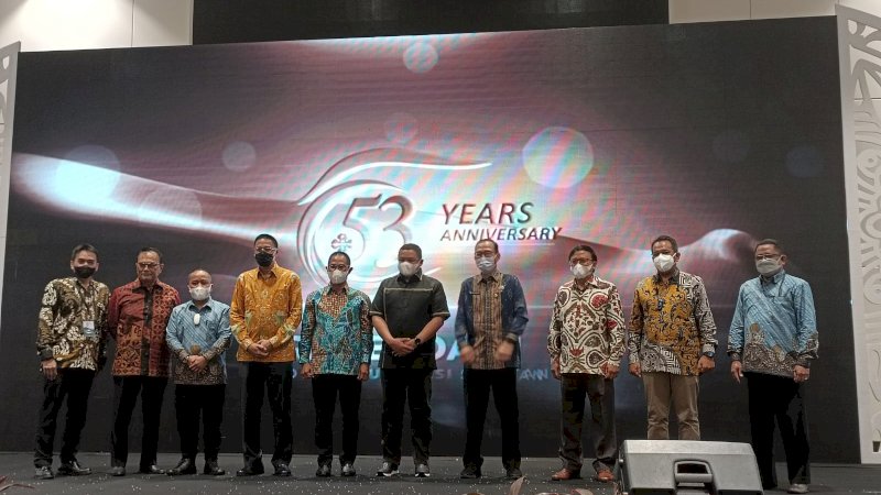 Rakerda III BPD PHRI Sulsel di Phinisi 2 Ballroom Claro Makassar, Sabtu (5/2/2022). 