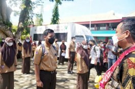 Awal Februari 2022 Cakupan Vaksinasi SMA Sederajat Dosis Satu Capai 90,80% 